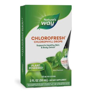 Chlorofresh® Chlorophyll Drops/ Хлорофреш® Хлорофил Капки Nature’s Way,59 ml (без алкохол) с ментов вкус