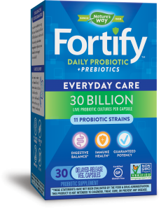 Fortify™ Daily Probiotic/ Фортифай™ 11 щама, 30 млрд. активни пробиотици + пребиотици Nature’s Way, 30 капсули с удължено освобождаване
