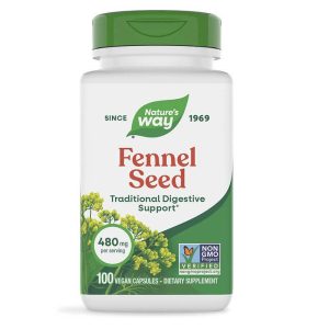 Fennel Seed/ Копър (семена) 480 mg Nature’s Way, 100 капсули