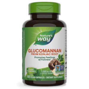 Glucomannan from Konjac Root/ Глюкоманан от корен на Конджак 665 mg Nature’s Way, 100 капсули
