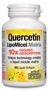 КВЕРЦЕТИН 250 mg LipoMicel Matrix 10 X Higher Absorption Natural Factors, 60 софтгел капсули