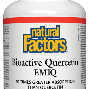 Bioactive Quercetin EMIQ®/КВЕРЦЕИН BIOACTIVE EMIQ® 50 mg (ЕНЗИМНО МОДИФИЦИРАН ИЗОКВЕРЦЕТИН) Natural Factors, 60 V-капсули