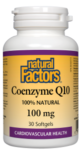 Coenzyme Q10/КОЕНЗИМ Q10 100 mg Natural Factors, 30 софтгел капсули