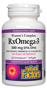 RX OMEGA-3 WOMAN’S COMPLETE (ОМЕГА ФАКТОР ЗА ЖЕНИ) 1035 mg Woman’s Complete RxOmega-3 Factors Natural Factors, 60 софтгел капсули