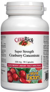 CranRich Cranberry Concentrate/КРАНРИЧ – ЧЕРВЕНА БОРОВИНКА 500 mg Natural Factors, 90 капсули
