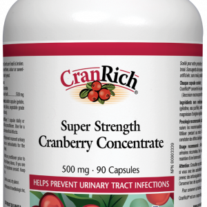 CranRich Cranberry Concentrate/КРАНРИЧ - ЧЕРВЕНА БОРОВИНКА 500 mg Natural Factors, 90 капсули