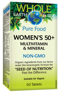 Women’s 50+ Multivitamin & Mineral WHOLE EARTH & SEA/МУЛТИВИТАМИНИ И МИНЕРАЛИ ЗА ЖЕНИ 50+ Natural Factors, 60 таблетки