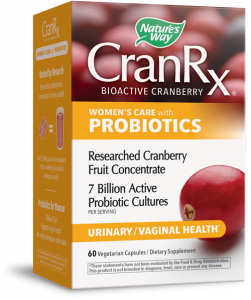 CranRx® Women`s Care with probiotics с червена боровинка + 7 млрд. акт. пробиотици за Жени Nature’s Way, 60 капсули