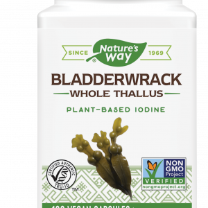 Bladderwrack Whole Thallus/ Кафяви водорасли/ Фукус 580 mg Nature’s Way, 100 капсули