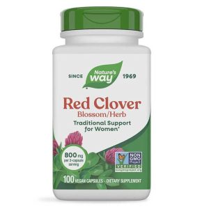 Red Clover Blossom Herb/ Червена детелина (цвят и билка) 400 mg Nature’s Way, 100 капсули