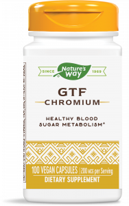 GTF Chromium / ГТФ Хром 200 mcg Nature’s Way, 100 капсули