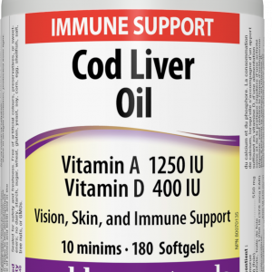 Super Cod liver oil/Черен дроб на треска масло Natural Factors,180 софтгел капсули
