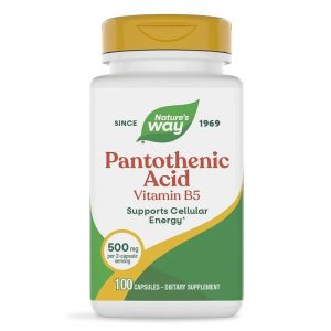 Пантотенова киселина (витамин В5) 250 mg Nature’s Way, 100 капсули