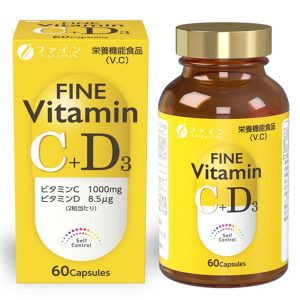 Витамин C + D3 Fine Japan, 60 капсули
