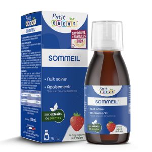 Сироп за деца Petit Chene за спокоен сън, с вкус на ягоди Les Trois Chenes, 125 ml