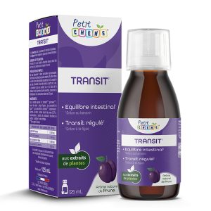 Сироп за деца Petit Chene  за балансиран стомашно-чревен тракт, с вкус на сини сливи Les Trois Chenes, 125 ml