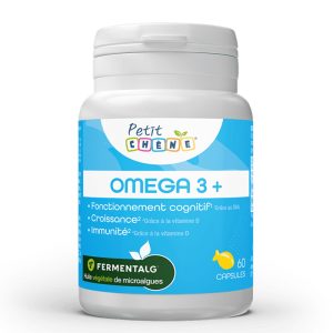 Омега 3+ за деца Petit Chene + витамин А, Е, D3 и K2 Les Trois Chenes, 60 капсули