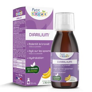 Сироп за деца Petit Chene при разстроен стомах, с вкус на банан Les Trois Chenes, 125 ml