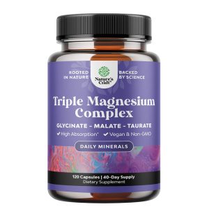 Магнезий комплекс (бисглицинат, малат, таурат) Nature’s craft, 120 капсули