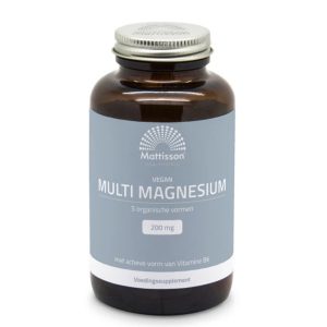 Mулти Магнезий + витамин В6 (веган формула) Mattisson Healthstyle, 180 таблетки