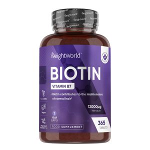 Биотин 12000 μg WeightWorld, 365 таблетки