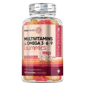 Мултивитамини Гъми за деца + омега 3-6-9 WeightWorld, 120 желирани таблетки