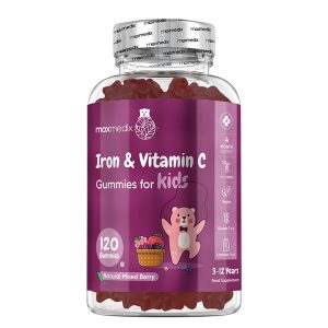 Желязо 7 mg + витамин С 10 mg WeightWorld, 120 желирани таблетки, с вкус на горски плодове