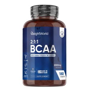 BCAA/ Аминокиселини + витамин В6 и В12 WeightWorld, 180 таблетки