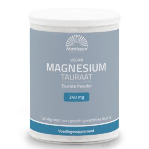 Магнезий (таурат) веган Mattisson Healthstyle, 250 g прах