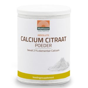 Калций (цитрат) Mattisson Healthstyle, 125 g прах
