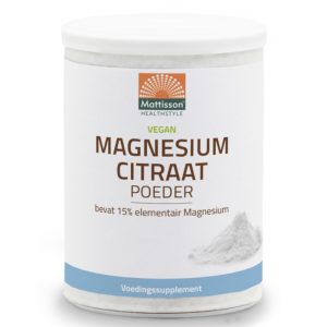 Магнезий (магнезиев цитрат) Mattisson Healthstyle, 200 g прах