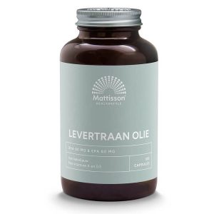 Черен дроб от треска (масло) Mattisson Healthstyle, 120 капсули