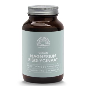 Магнезий (бисглицинат) 100 mg с таурин и черен пипер Mattisson Healthstyle, 180 таблетки