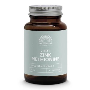 Цинк (метионин) 15 mg Mattisson Healthstyle, 90 капсули