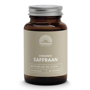 Шафран Sunfiber® Органик 30 mg Mattisson Healthstyle, 60 капсули