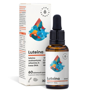 Лутеин + зеаксантин + витамин А и рибено масло Aura Herbals, 30 ml капки
