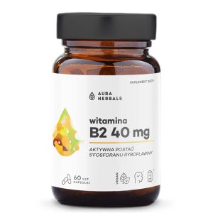Витамин B2 40 mg Aura Herbals, 60 капсули