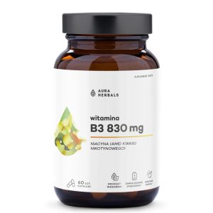 Витамин B3 (ниацин) 415 mg Aura Herbals, 60 капсули