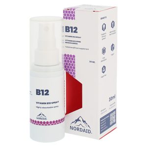 Витамин В12 (метилкобаламин) 400 µg, спрей за уста Nordaid, 30 ml