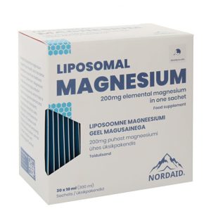 Липозомен магнезий (цитрат, малат) 200 mg перорален разтвор Nordaid, 30 сашета х 10 ml