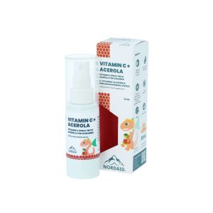 Витамин С + Ацерола за Деца и Възрастни, спрей за уста Nordaid, 30 ml