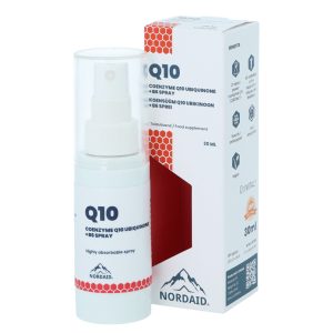 Коензим Q10 (убиквинон) + витамин В6, спрей за уста Nordaid, 30 ml