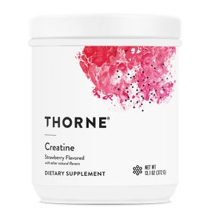 Креатин (монохидрат) 5000 mg Thorne, 375 g прах, с вкус на ягода