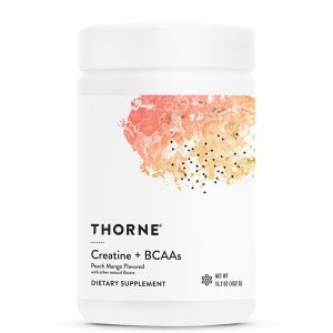 Креатин + BCAA Thorne, 423 g прах, с вкус на праскова и манго