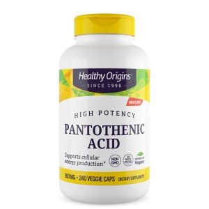 Пантотенова киселина 500 mg Healthy Origins, 240 капсули