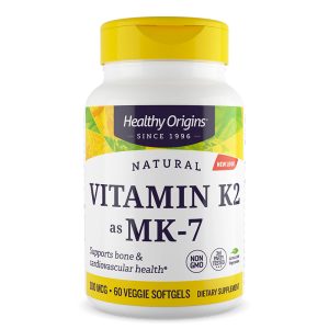 Витамин K2 (менахинон MK-7) 100 µg Healthy Origins, 60 софтгел капсули