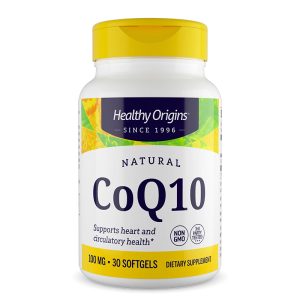 Коензим Q10 100 mg Healthy Origins, 30 софтгел капсули