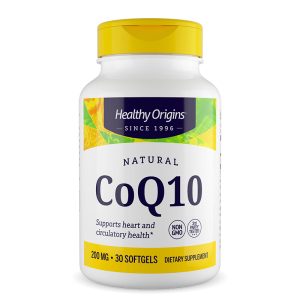 Коензим Q10 200 mg Healthy Origins, 30 софтгел капсули