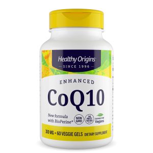 Коензим Q10 100 mg + биоперин Healthy Origins, 60 растителни софтгел капсули