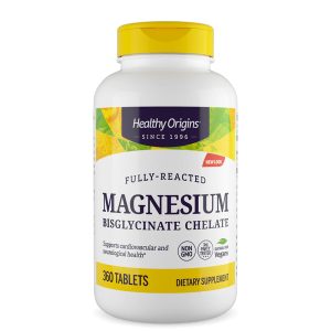 Магнезий (бисглицинат хелат) 100 mg Healthy Origins, 360 таблетки